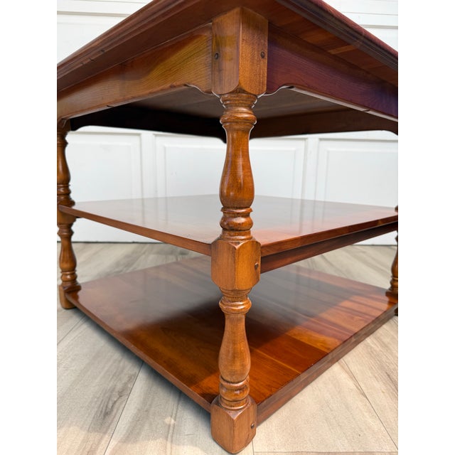 Stickley Vintage Leopold Stickley Three-Tier Library & Display Side Table For Sale - Image 4 of 15