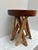 Brown Natural Wood Sculptural Stool With Nine Legs For Sale - Image 8 of 8