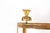 Neoclassical Vintage Glass and Brass Three Light Wall Sconce For Sale - Image 3 of 9