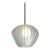 Bloom Swag Pendant Light - Black Nickel, White Satin Shade, Dimmable For Sale