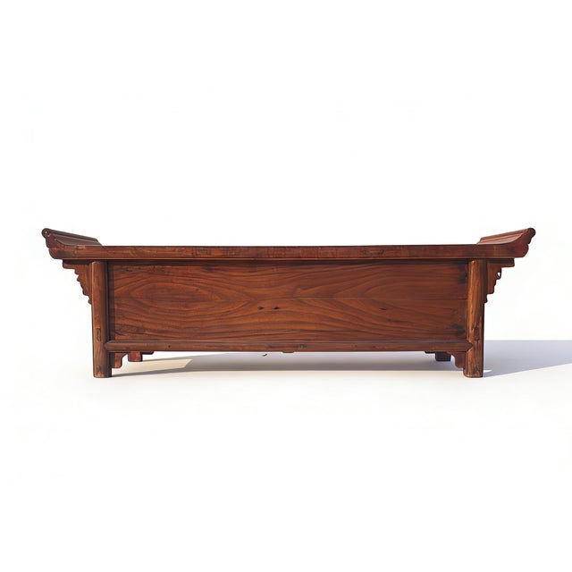 Red Low 17" Inch High Red Altar-Style Console or Sofa Back Table For Sale - Image 8 of 8