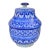 Early 20th Century Handcrafted Blue Moorish-Patterned Ceramic Art Vase For Sale