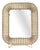 Vintage White Pleated Metal Photo Frame by Mathieu Matégot for Atelier Matégot, France, 1950 For Sale