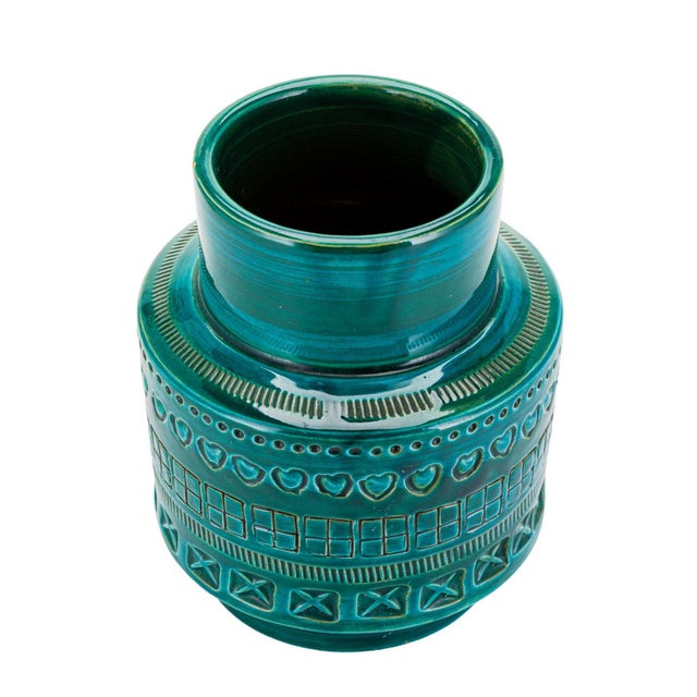 Mid-Century Modern Mid-Century Modern Ceramic Vase by Aldo Londi for Bitossi, 1960s For Sale - Image 3 of 8