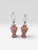 Pair of Vintage Blush Pink Ceramic Diamond Pattern Table Lamps With Three Settings/No Shades For Sale - Image 4 of 11
