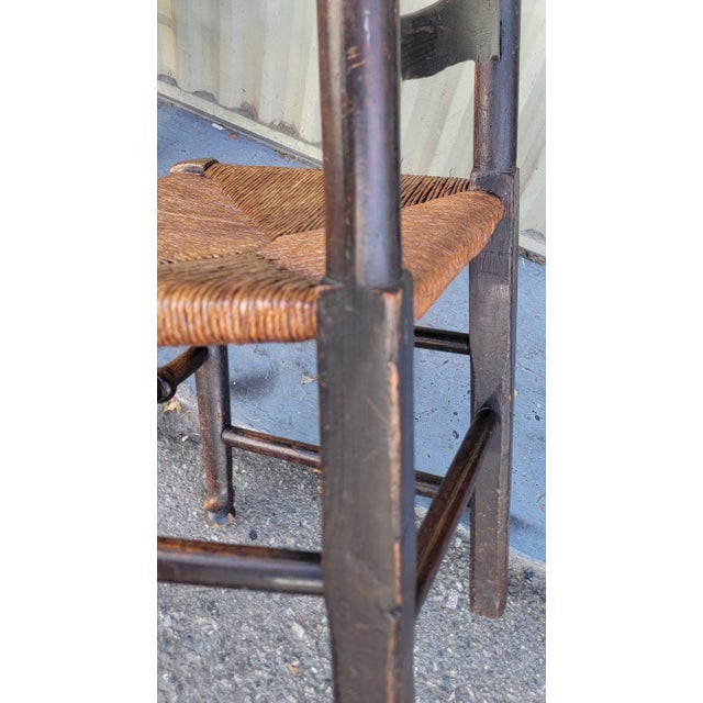 Set of Four 19Thc Ladder Back Chairs For Sale In Los Angeles - Image 6 of 8