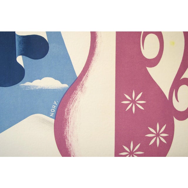 1950s Original Belgian Advertising Poster, Henin & Co For Sale - Image 6 of 7