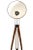 Industrial Vintage Industrial Black Enamel Spotlight on Wooden Tripod For Sale - Image 3 of 7