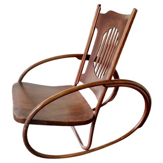 Children's Rocking Chair from Jacob & Josef Kohn, Austria, Early 1900s For Sale