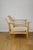 Vintage Loft Lounge Chair in Light Beige Velvet Upholstery and Beech, 1970, in Restored conditions. Designed 1970 to 1979