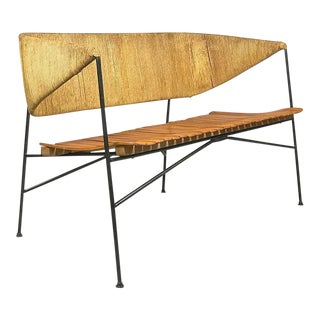 1950s Raymor Modernist Settee by Arthur Umanoff for Shaver Howard For Sale