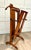 Mid-Century Modern 1950s Italian Fratelli Reguitti Wood & Brass Gentleman’s Valet Trouser Press For Sale - Image 3 of 12