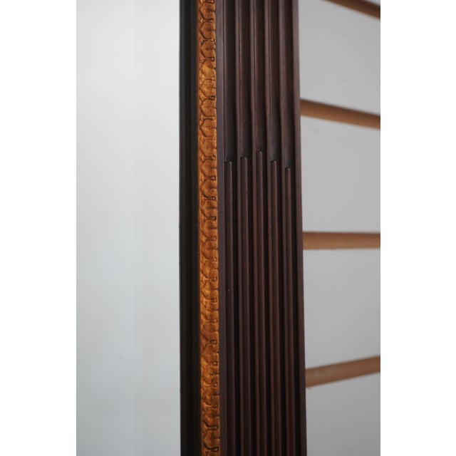 Brown Henkel Harris Mahogany Broken Arch Wall Mirror For Sale - Image 8 of 11