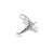 Late 20th Century Cartier 18k White Gold Airplane Collectible Charm Pendant For Sale - Image 5 of 6