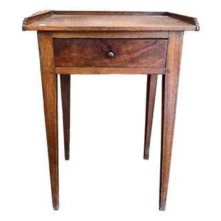 18th Century Petite Walnut Side Table With Drawer For Sale