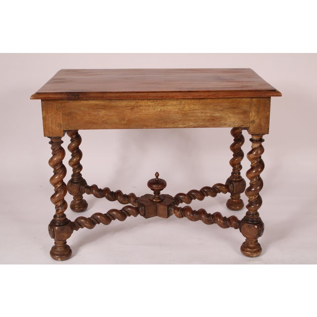 Antique Louis XIV Style Fruitwood Occasional Table For Sale - Image 4 of 12