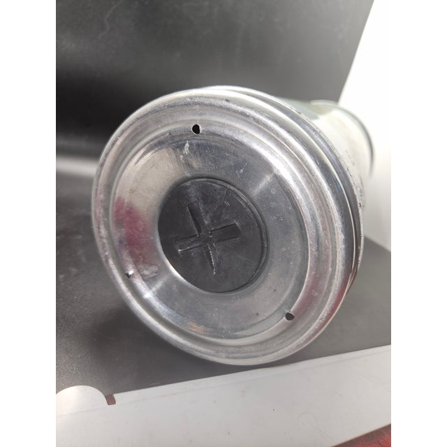 Metal Vintage Chinese Collectible Thermos Flask For Sale - Image 7 of 7