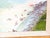 Charming vintage original oil painting by Estelle M. depicting a sweeping coastal landscape with a lighthouse perched...