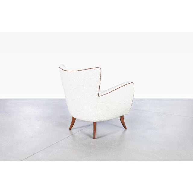 Mid-Century Modern Sculptural Walnut Lounge Chairs by Ernst Schwadron, 1940s For Sale - Image 11 of 12