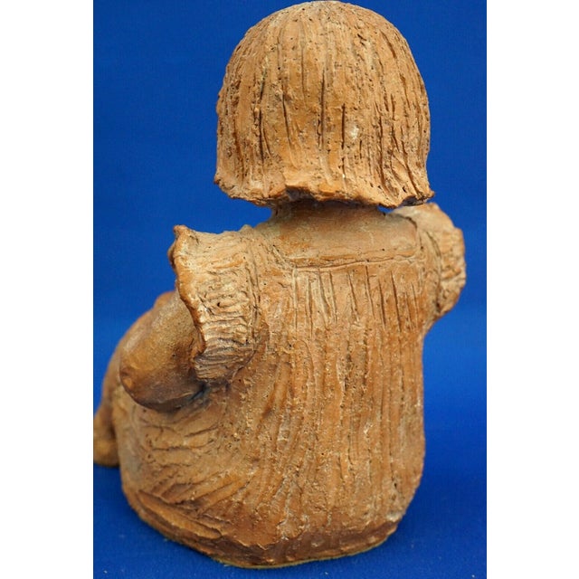Terracotta Sculptures of Girls by Rosetta Calligaris, 1996, Set of 2 For Sale - Image 12 of 18