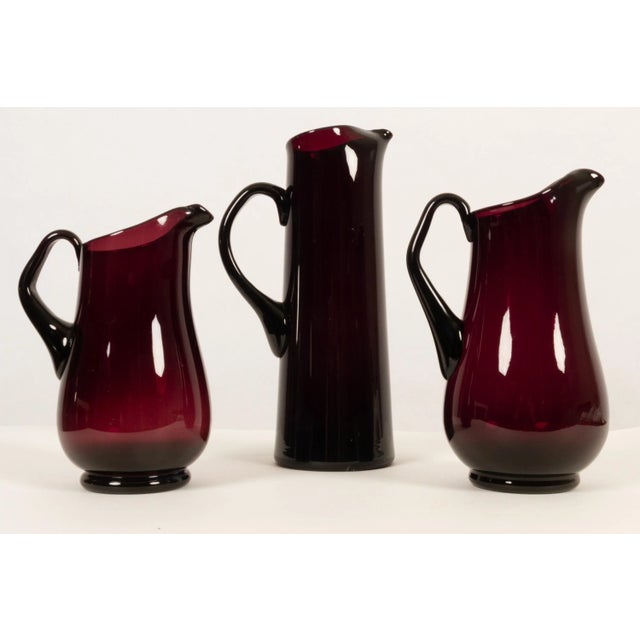 Glass Pitchers by Per Lütken for Holmegaard, 1950s, Set of 3 For Sale - Image 12 of 12
