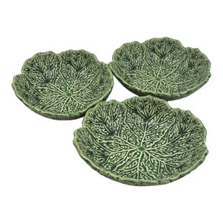 Retro Mid-Century Cabbage Ceramic Plate - Set of 3 For Sale