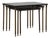 19th Century France Red Brass Nesting Table For Sale