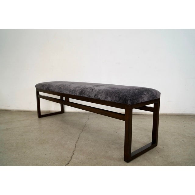 2000 - 2009 2000’s Postmodern Sled Bench in Chenille For Sale - Image 5 of 12