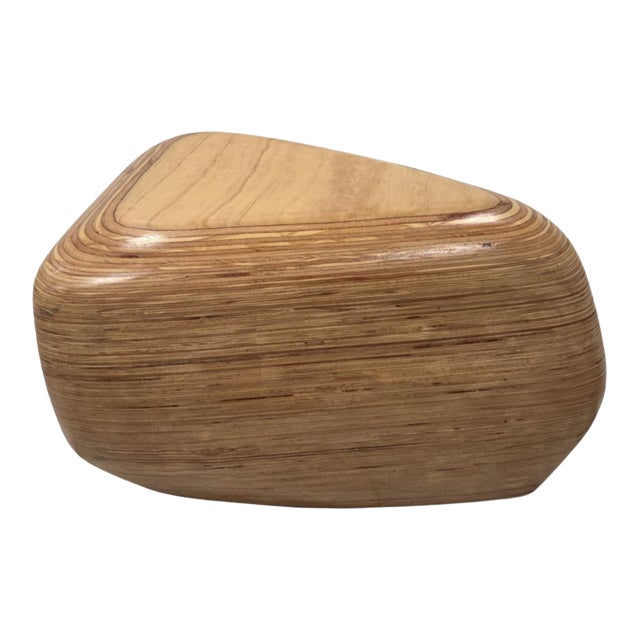 Pebbles Collection: Sculptural “Pebble Original L” Bench by Sophie Le Bienvenu (Ex‑Zaha Hadid Architects) – CNC‑Milled Plywood, Peru 2021 For Sale
