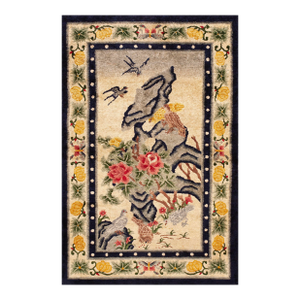 Antique Chinese Silk Rug