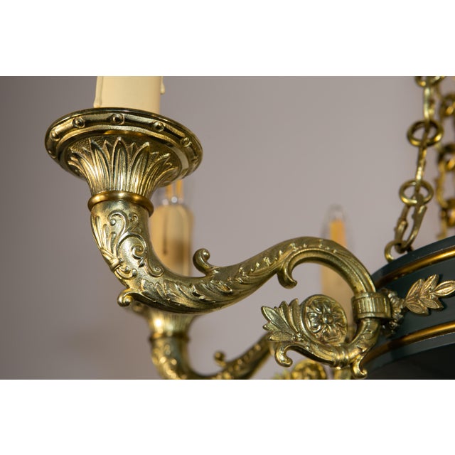Empire Style Chandelier, France, 1930s For Sale - Image 4 of 14