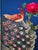 Wood Vintage Korean/Chinese 8 Panel Silk Embroidered Floral & Peacock Room Divider For Sale - Image 7 of 12