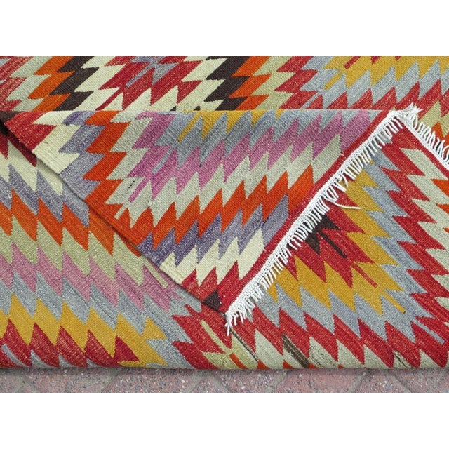 1960's Turkish Kilim - 69"x112" For Sale - Image 12 of 13