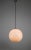 1970s Mid-Century White Glass Pendant Lamp For Sale - Image 5 of 13