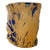 Mid-century California Pottery ceramic vase featuring a sculpted stalking lion motif. The piece showcases a warm sand-...