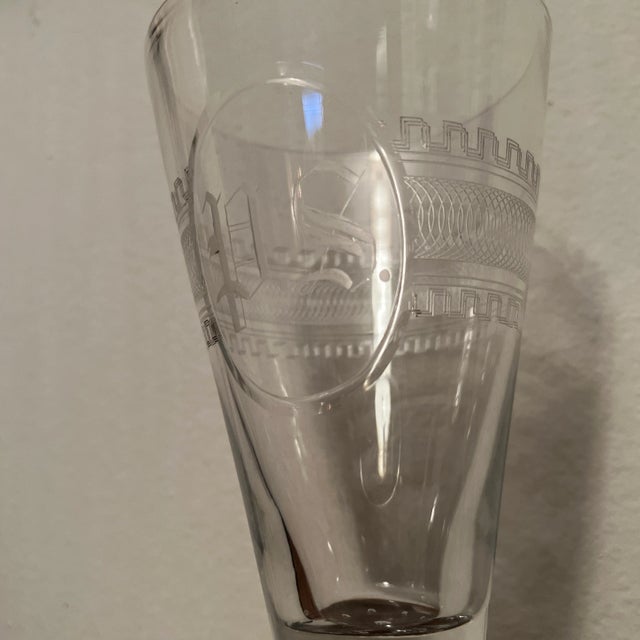 19th Century Georgian Anglo-Irish Etched Glass Vase For Sale - Image 10 of 12