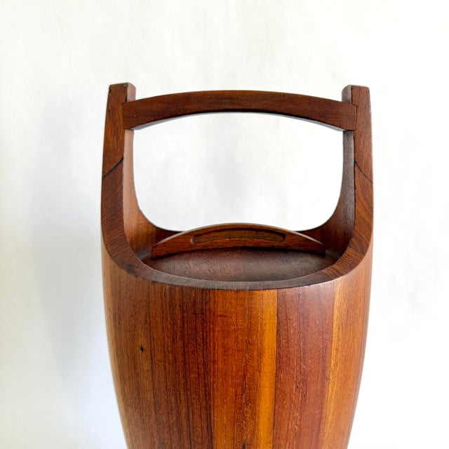 1950s Early Dansk “Congo” Teak Ice Bucket / Champagne Cooler, Jens Quistgaard For Sale In Palm Springs - Image 6 of 12