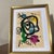 1970s 1970s Peter Robert Keil Original Painting Abstract Miro Style Modern Art Signed Framed For Sale - Image 5 of 6