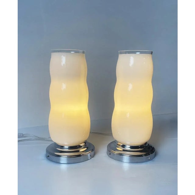 Vintage Steel Table Lamps, Set of 2 For Sale - Image 3 of 7