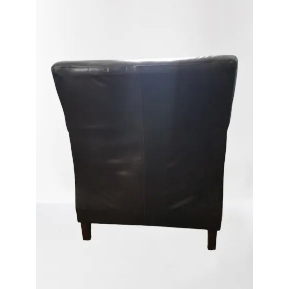 Bradington Young Mid 20th Century Bradington & Young Brown Leather Chair For Sale - Image 4 of 5