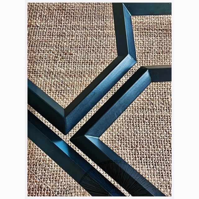 Vintage Coffee Table in Metal with Glass Top, 1980s For Sale - Image 4 of 12