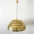 Large Mid-Century Modern Brass Dome Pendant Lamp from Vereinigte Werkstätten Collection For Sale - Image 4 of 11