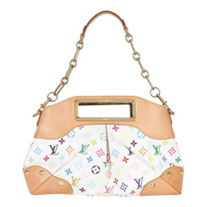 White Multicolor Monogram Canvas Judy MM