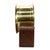 Wood Seth Thomas Corsair Model E537-010 Brass & Mahogany Ship’s Clock Set C1968 For Sale - Image 7 of 10
