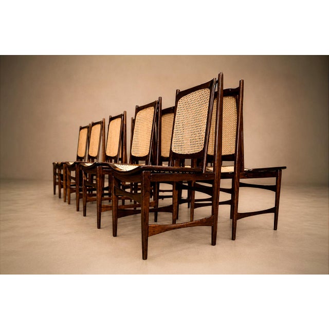 Set of Ten Brazilian Mid-Century Dining Chairs by Alexandre Rapoport, 1960s For Sale - Image 14 of 18