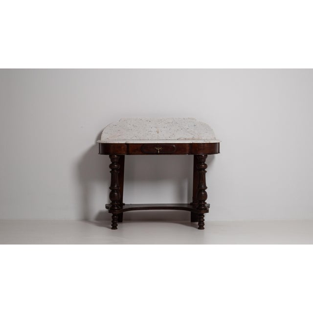 19th Century Victorian Console Table With Marble Top For Sale - Image 10 of 17