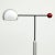 Tomo Floor Lamp Black, Silver & Red by Toshiyuki Kita for Bilumen, 1980s For Sale - Image 14 of 16