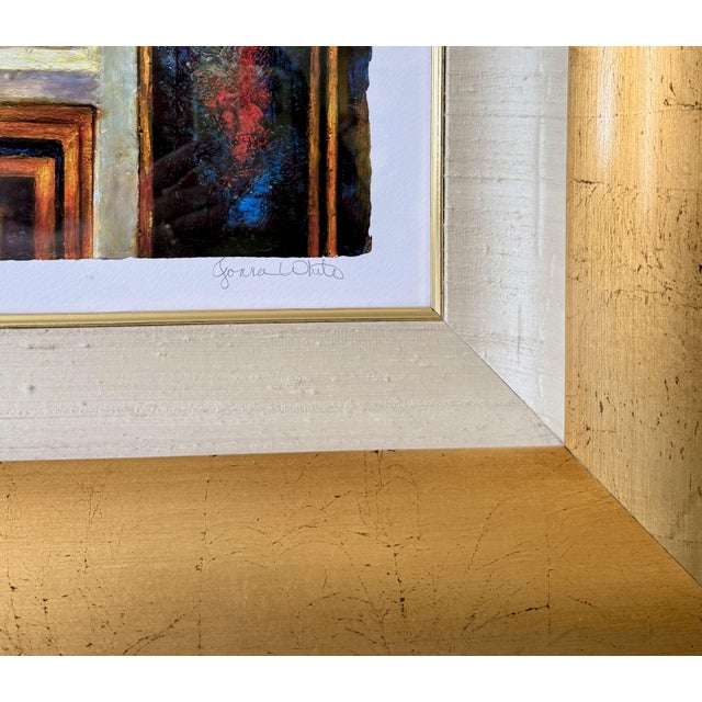 Jonna White Original Signed “Above Magens Bay” in Monumental Custom Gold Frame For Sale - Image 4 of 16