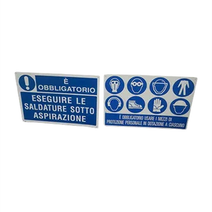 Industrial Italian Signs, 1990s, Set of 2