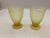 Early 20th Century Early 20th Century Yellow Uranium Glass Set 2pc For Sale - Image 5 of 9